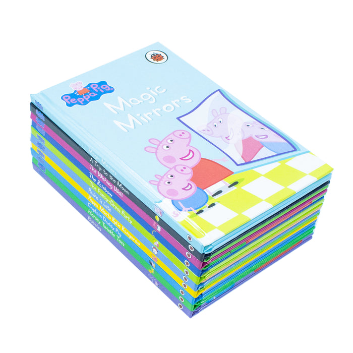 Peppa Pig Peppas Magical Box of Books 10 Stories Collection Set (Bubbles, Horsey Twinkle Toes) - The Book Bundle
