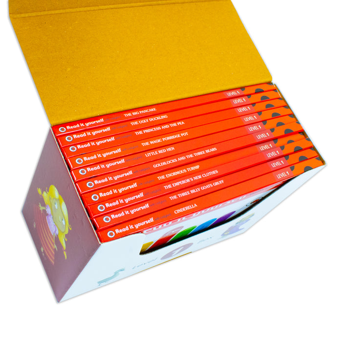 Ladybird Read it Yourself Tuck Box Level 1: 10 Books Box Set (Cinderella) - The Book Bundle