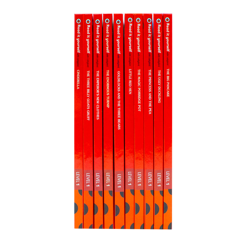 Ladybird Read it Yourself Tuck Box Level 1: 10 Books Box Set (Cinderella) - The Book Bundle