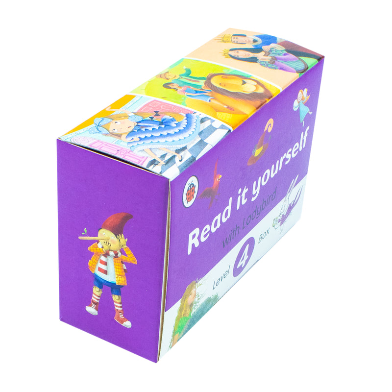 Ladybird Read it Yourself Tuck Box Level 4: 8 Books Box Set (Heidi, The Little Mermaid) - The Book Bundle