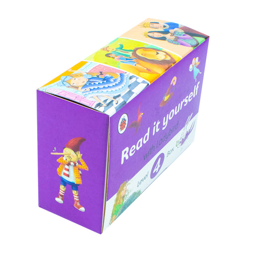 Ladybird Read it Yourself Tuck Box Level 4: 8 Books Box Set (Heidi, The Little Mermaid) - The Book Bundle