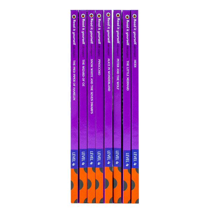 Ladybird Read it Yourself Tuck Box Level 4: 8 Books Box Set (Heidi, The Little Mermaid) - The Book Bundle