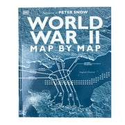 World War II map by DK, detailed historical map showing key locations and battles from the World War II era.