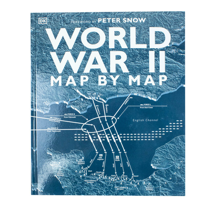 World War II map by DK, detailed historical map showing key locations and battles from the World War II era.