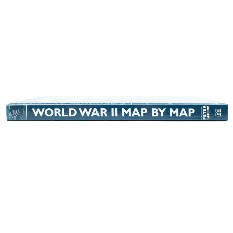 Detailed World War II map by DK showing key locations and battles, perfect for history enthusiasts and educational purposes.