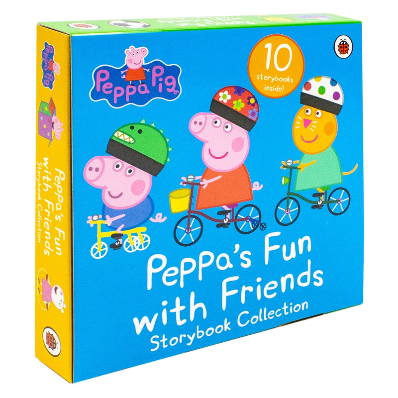 Peppa Pig 10 Books Collection Set - Peppa's Fun With Friends Bicycle Race Dens Hide And Seek - Fiction - Paperback