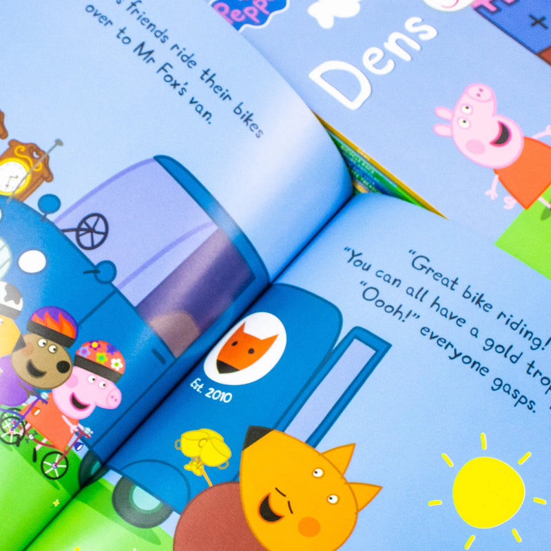 Peppa Pig 10 Books Collection Set - Peppa's Fun With Friends Bicycle Race Dens Hide And Seek - Fiction - Paperback