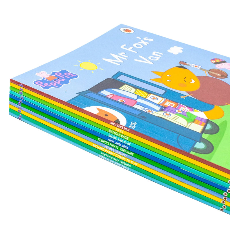 Peppa Pig 10 Books Collection Set - Peppa's Fun With Friends Bicycle Race Dens Hide And Seek - Fiction - Paperback