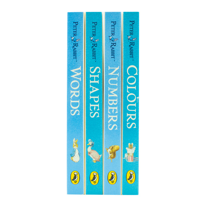 Peter Rabbit My First Little Library Board Books Box Set (Words, Shapes, Numbers & Colours) - The Book Bundle