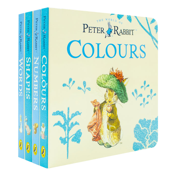 Peter Rabbit My First Little Library Board Books Box Set (Words, Shapes, Numbers & Colours) - The Book Bundle