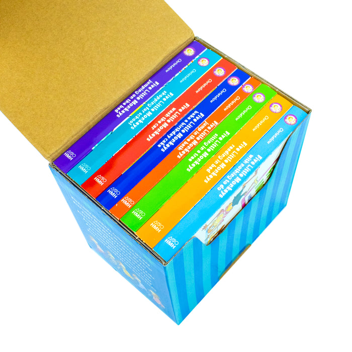 Five Little Monkeys Adventures 8 Books Collection Box Set By Eileen Christelow (Jumping on the Bed) - The Book Bundle