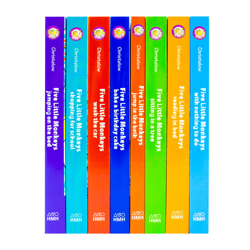 Five Little Monkeys Adventures 8 Books Collection Box Set By Eileen Christelow (Jumping on the Bed) - The Book Bundle