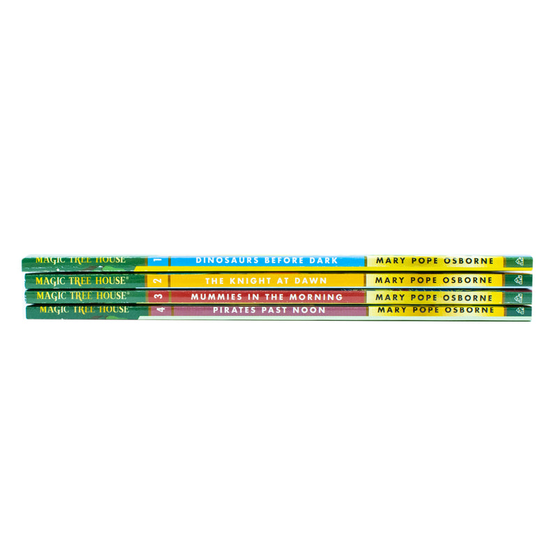 Magic Tree House #1-4: Dinosaurs Before Dark / The Knight at Dawn / Mummies in the Morning / Pirates Past Noon (Magic Tree House Collection) - The Book Bundle