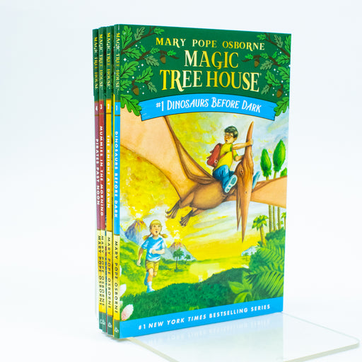 Magic Tree House #1-4: Dinosaurs Before Dark / The Knight at Dawn / Mummies in the Morning / Pirates Past Noon (Magic Tree House Collection) - The Book Bundle