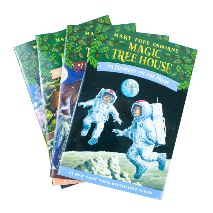 Magic Tree House Volumes 5-8 Boxed Set: Night of the Ninjas / Afternoon on the Amazon / Sunset of the Sabertooth / Midnight on the Moon (Magic Tree House (R)) - The Book Bundle