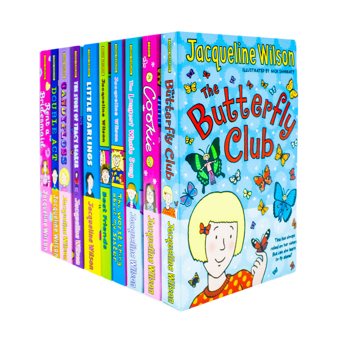 Jacqueline Wilson 10 Books Collection Box Set Little Darlings, Best Friends, Butterfly Club - The Book Bundle