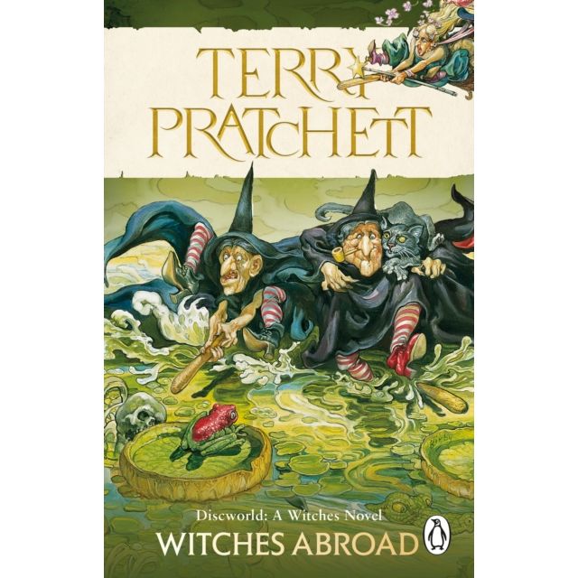 Corgi paperback set of five Discworld novels by Terry Pratchett featuring colorful book covers and spine designs.