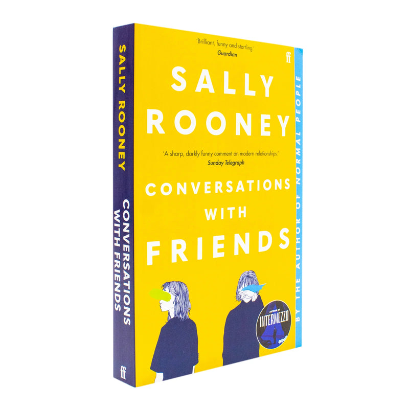 Paperback of Conversations With Friends by Sally Rooney, a fiction novel published by Faber & Faber, featuring a minimalist cover design.