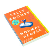 Paperback of "Normal People" by Sally Rooney, Faber & Faber edition, featuring the book cover with title and author's name.
