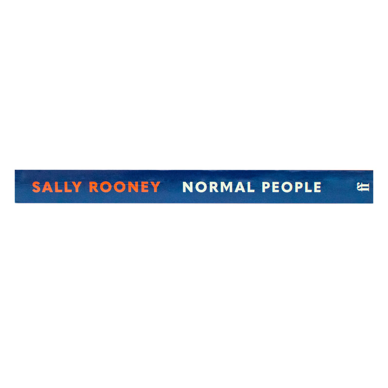 Paperback edition of "Normal People" by Sally Rooney, published by Faber & Faber, showing the book cover with title and author name.