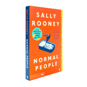 Paperback of "Normal People" by Sally Rooney, published by Faber & Faber, featuring the book cover with title and author's name.