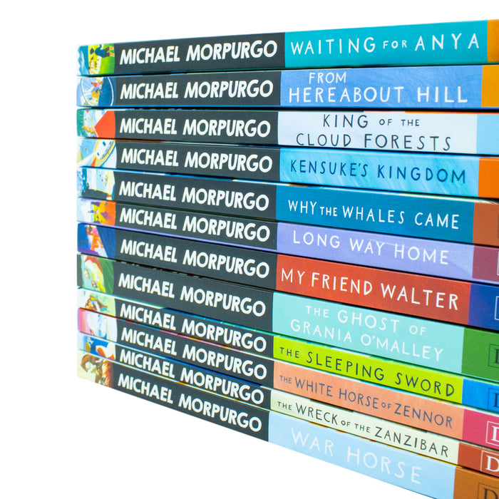 Michael Morpurgo Collection 12 Books Set (Waiting for Anya, From Hereabout Hill, King of the Cloud Forests) - The Book Bundle