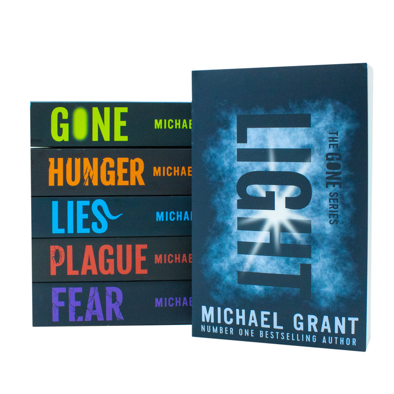 Paperback Gone 6 Books collection set by Michael Grant, fiction series published by Electric Monkey, featuring book covers.