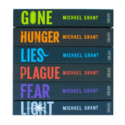 Cover of the Gone 6 Books Collection Set by Michael Grant, paperback fiction series from Electric Monkey publisher.