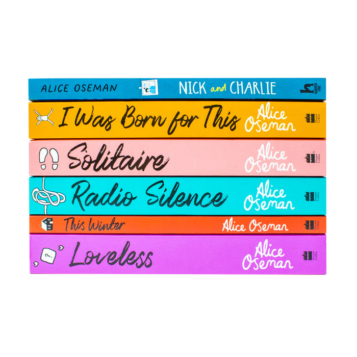 Alice Oseman Collection 6 Books Set (Solitaire, Loveless, This Winter, Radio Silence, Nick and Charlie, I Was Born for This) - The Book Bundle