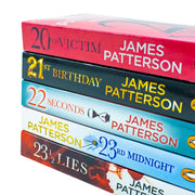 Set of five Women's Murder Club books by James Patterson in Penguin Ltd hardcover collection with colorful cover art.