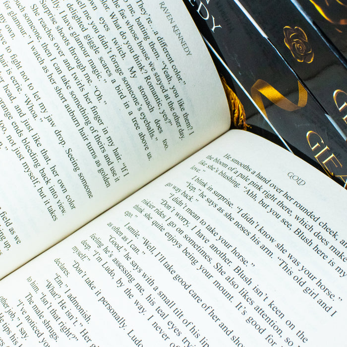 The Plated Prisoner Series 5 Books Collection Set by Raven Kennedy (Gild, Glint, Gleam, Glow, Gold) - The Book Bundle