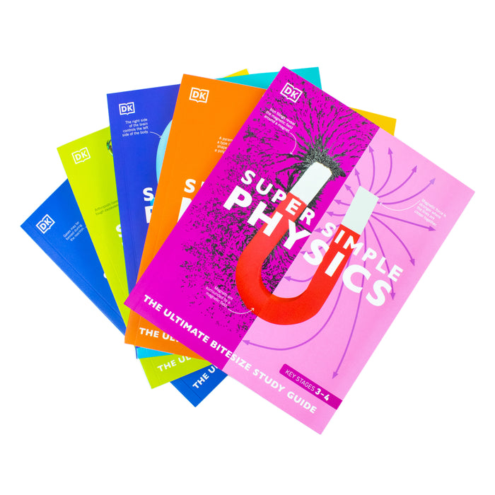 Super Simple The Ultimate Bitesize Study Guide 5 Books Collection Set By DK (Maths, Physics, Chemistry, Biology and Psychology) - The Book Bundle