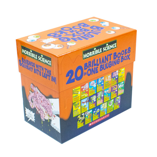 Horrible Science Bulging Box of Books 20 Books Box Set by Nick Arnold (Disgusting Digestion) - The Book Bundle