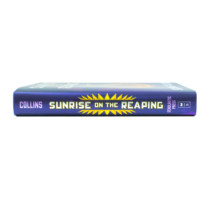 Hardcover of Sunrise on the Reaping, a Hunger Games novel by Suzanne Collins, featuring an illustration related to the story.