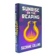 Hardcover of "Sunrise on the Reaping" from The Hunger Games series by Suzanne Collins, featuring book cover art.
