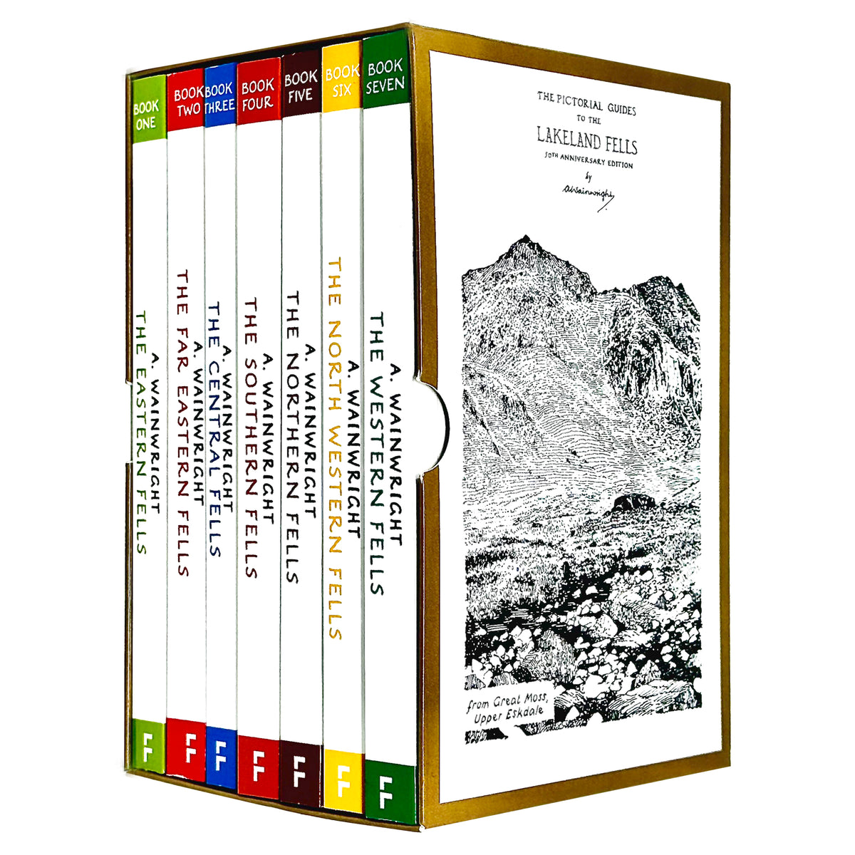 Pictorial Guides To Lakeland Fells 7-Book Set Alfred Wainwright