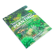 Paperback book titled "Drought-Resistant Planting" by Beth Chatto and Steven Wooster, featuring a cover with garden plants and gravel.