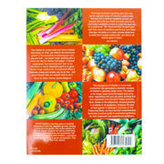 Paperback copy of The Polytunnel Book by Joyce Russell and Ben Russell, featuring fruit and vegetable growing tips for year-round gardening.