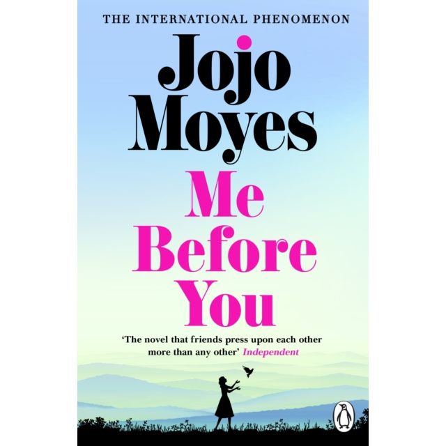 Set of three paperback fiction books by Jojo Moyes, including Me Before You, After You, and The One Plus One, published by Penguin Books.