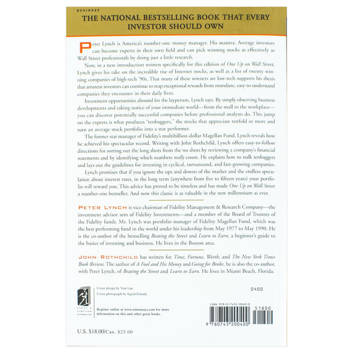 One Up On Wall Street: How To Use What You Already Know To Make Money In The Market - The Book Bundle