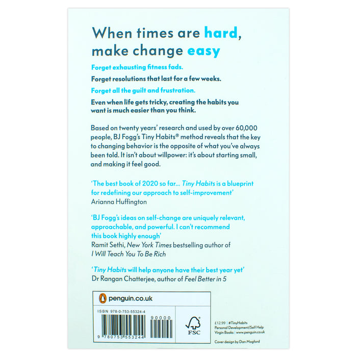 Tiny Habits: Why Starting Small Makes Lasting Change Easy by BJ Fogg - The Book Bundle
