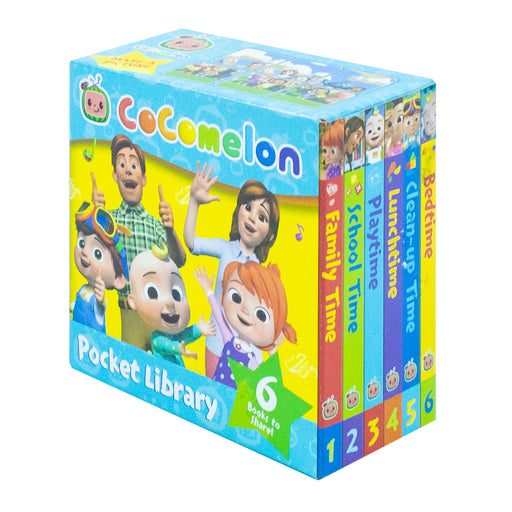 CoComelon Pocket Library: 6 little illustrated board books about JJ, his family and friends - perfect for pre-schoolers! - The Book Bundle