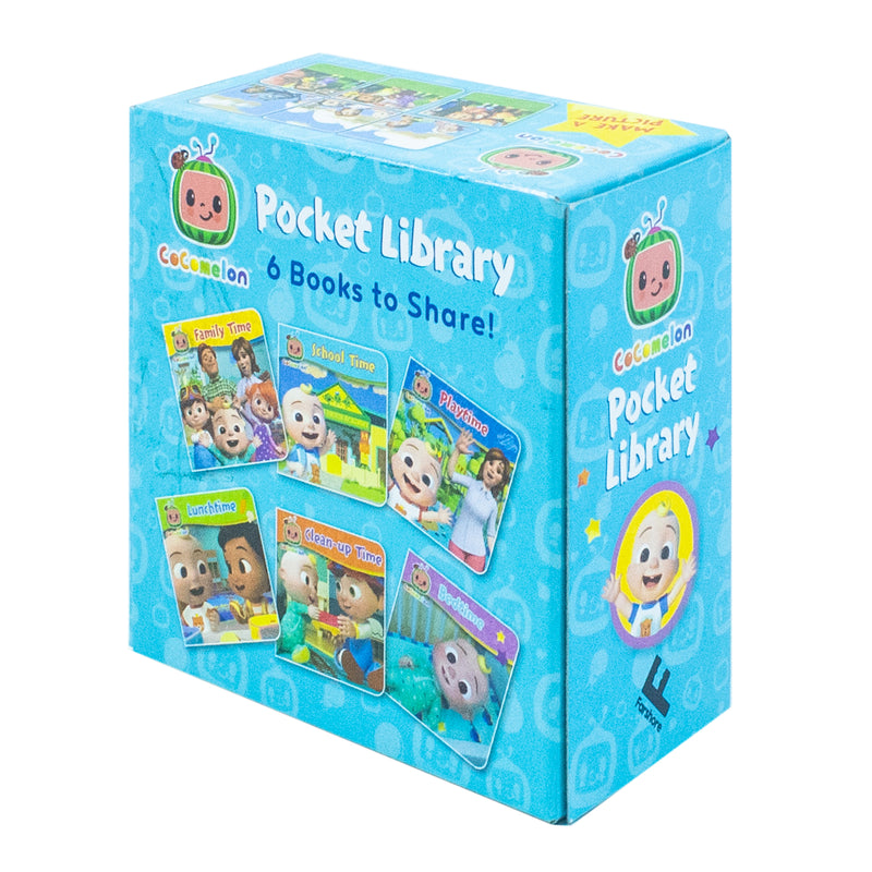 CoComelon Pocket Library: 6 little illustrated board books about JJ, his family and friends - perfect for pre-schoolers! - The Book Bundle