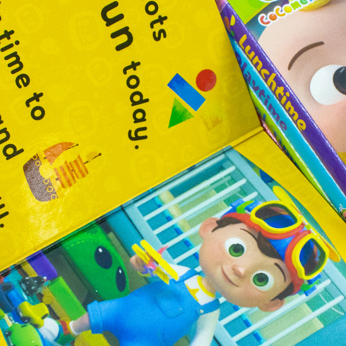 CoComelon Pocket Library: 6 little illustrated board books about JJ, his family and friends - perfect for pre-schoolers! - The Book Bundle