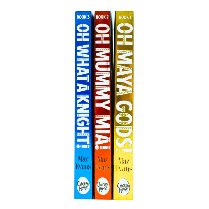 Gods Squad Series Collection 3 Books Set by Maz Evans (Oh Maya Gods,Oh Mummy Mia) - The Book Bundle