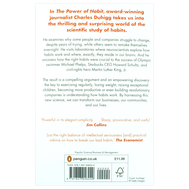 The Power of Habit paperback by Charles Duhigg, nonfiction book cover