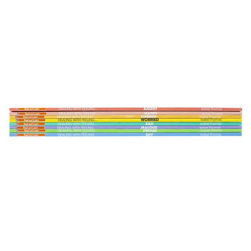 Dealing With Feeling Series 8 Books Collection Set (Angry, Caring, Happy, Jealous, Proud, Sad, Shy & Worried) - The Book Bundle