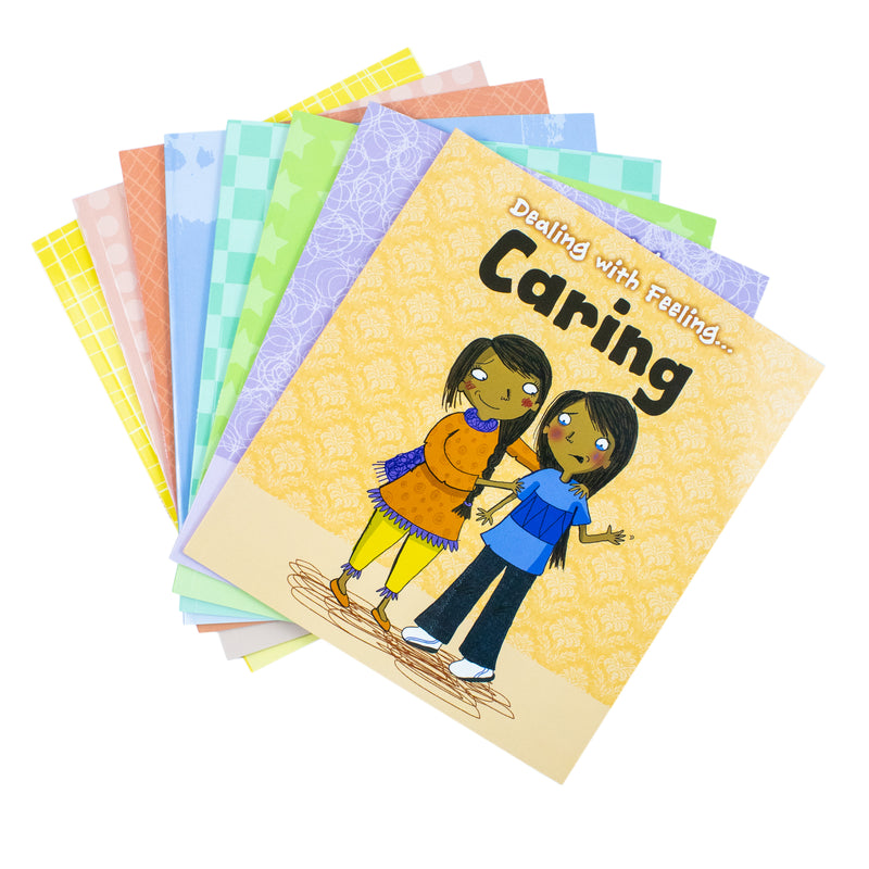 Dealing With Feeling Series 8 Books Collection Set (Angry, Caring, Happy, Jealous, Proud, Sad, Shy & Worried) - The Book Bundle