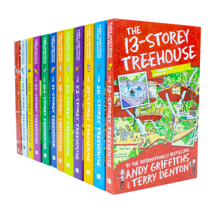 The Treehouse Storey Series 12 Books Collection Set by Andy Griffiths & Terry Denton - The Book Bundle