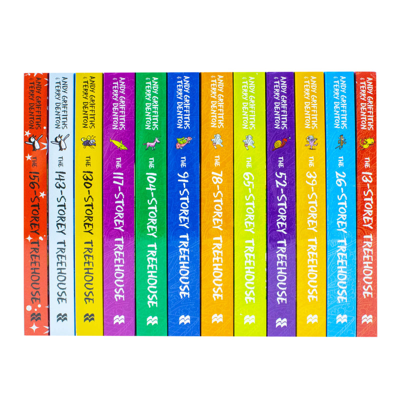 The Treehouse Storey Series 12 Books Collection Set by Andy Griffiths & Terry Denton - The Book Bundle
